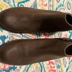 New Clark Brown Ankle Boots - Never worn.